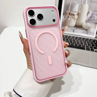 Coque de téléphone antichoc à motif ondulé MOQ 500 pour Apple iPhone 18 Pro Max, 18 Pro, étui de luxe, 18, 17, 16 Plus, coque magnétique mate ondulée