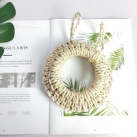 Tapis de cuisine japonais fait main en paille de maïs, résistant à la chaleur et anti-brûlure, pour assiettes et bols