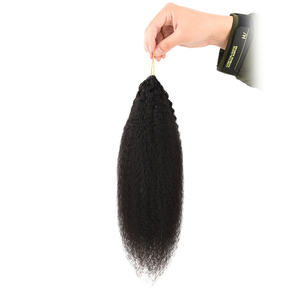 Ekstensi Rambut Crochet Bulu Originea Pre Looped, Kepang Boho, Rambut Manusia Crochet Bulu Lurus Keriting - Product Image 6