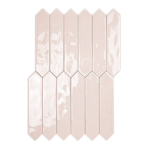 Piastrella Rosa Picket 5x25 Cm Spessore 9 Mm Finitura Lucida Bordi Irregolari - Product Image 2