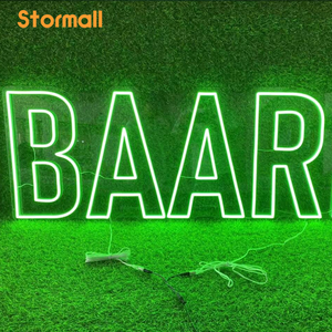 لافتات إعلانية مخصصة بإضاءة LED نيون من الأكريليك الشفاف للديكور والشعارات للمتاجر والحانات والحدائق، بيع مباشر من المصنع - Product Image 3