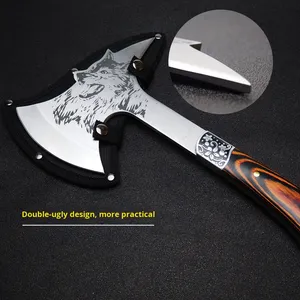 Kit de survie Bochen Tatoo, hachette pliable portable multifonctionnelle pour le camping, la randonnée, la chasse, la tactique, la bataille - Product Image 1
