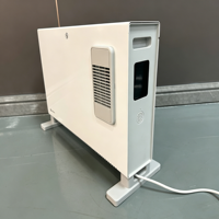 Chauffage électrique intelligent à convection avec minuterie 24h, contrôle à distance via application WiFi, affichage numérique et protection avancée contre la surchauffe