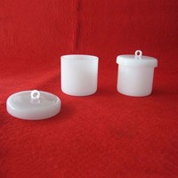 Creuset en verre de quartz blanc laiteux de 30 ml et 50 ml, creuset en silice fondue translucide pour l'industrie