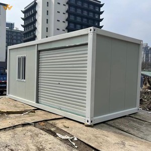Garage avec porte à enroulement, stockage pour atelier/maison/entrepôt, fabrication chinoise, installation portable, maison préfabriquée en conteneur - Product Image 1