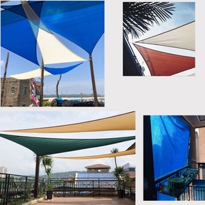 Nhà Máy bán hàng trực tiếp hình dạng cong HDPE tam giác dù để che nắng buồm làm mát mái hiên cho Patio ngoài trời sân vườn - Product Image 5