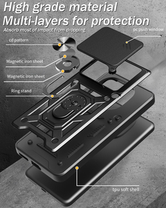 Funda protectora de lujo para cámara de teléfono móvil con soporte de anillo funda protectora trasera para Redmi K80 Poco F7 Pro F7 Ultra - Product Image 4