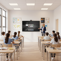 Tableau blanc interactif 4K de 75 pouces avec écran tactile pour l'éducation et les conférences