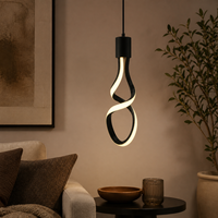 Ampoule LED décorative NEXcell 10W à ruban torsadé, culot E26 ou E27, pour éclairage suspendu de café ou d'hôtel