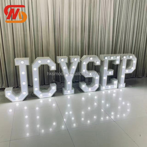SMOOTH LED Giant Marquee Letter Outdoor Wedding Proposal <b>Sign</b> White Warm Metal Letters for Ceremony Birthday Decor - Product Image 2