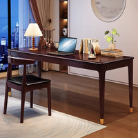 Nouveau bureau en bois massif de style chinois, bureau simple pour la calligraphie avec tiroirs, adapté à un usage domestique et à une chambre à coucher