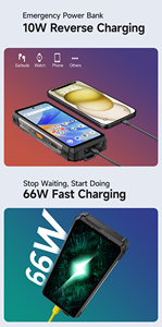 Ulefone Armor 34+ โทรศัพท์มือถือที่ทนทาน มาตรฐานกันน้ำ IP68 กล้อง 64MP พร้อมระบบมองกลางคืน รองรับการชาร์จเร็ว 66W แบตเตอรี่ 25500mAh หน้าจอ 6.95 นิ้ว 120Hz แรม 12GB ความจุ 512GB ระบบปฏิบัติการ Android 15 - Product Image 4