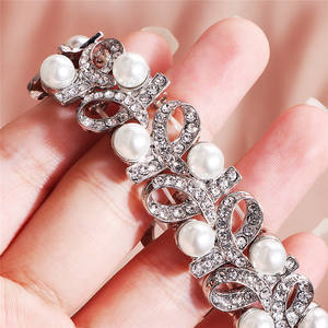 RE3890 braccialetto di perle per le donne di nozze <span class=keywords><strong>damigella</strong></span> d'onore gioielli regalo di moda catena & braccialetti di collegamento - Product Image 5