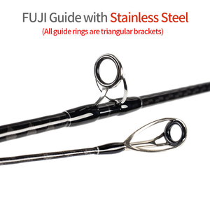 Canne à pêche Wildtrek Full <span class=keywords><strong>Fuji</strong></span> Parts Cross Carbon Sniper <span class=keywords><strong>XT</strong></span> Shore Jigging Rod Ocean Popping Rod 2.88m 96MH/H Pe 1-5 pour la pêche en mer - Product Image 5