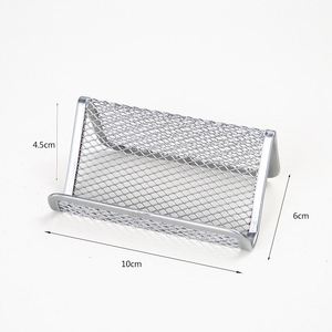 Hot Sell Black Metal Mesh Phone Stand With Id for Office Desktop Business Card Display <b>Holder</b> - Product Image 2