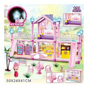 Mini maison de poupée en plastique, jouet de bricolage, puzzle, accessoires, chambre à coucher, cuisine, salle de bain, meubles, cadeau créatif pour enfants TOYSRUNNER - Product Image 2