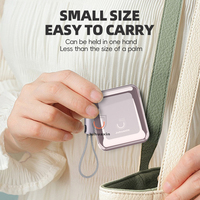 Power Bank Multi guna 10000 MAh, pengisian cepat, Display Digital cerdas, Power Bank Mini dengan kabel PD C-C