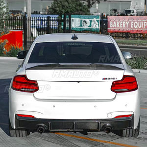 Aileron de coffre arrière en fibre de carbone style MP M4 PSM pour BMW Série 2 F22 F23 F87 2014-2021 Noir brillant - Product Image 3
