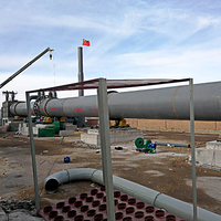 Four rotatif à charbon actif |   Four de carbonisation 2,2*20m |   Ligne de production de charbon actif de 22 kW |   Contrôle PLC