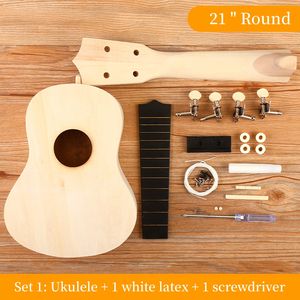 All'ingrosso fai da te kit <span class=keywords><strong>in</strong></span> 21 23 pollici MDF Ukulele artigianale piccola chitarra manuale <span class=keywords><strong>disegno</strong></span> colorato modello per bambini giocattoli Festival regali - Product Image 3