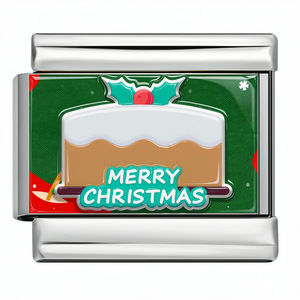 Bracelet à breloques <span class=keywords><strong>italien</strong></span> DIY en acier inoxydable, motifs Pinguin et Renne de Noël, bracelet de montre modulaire, cadeau unisexe, fournisseur en gros - Product Image 3