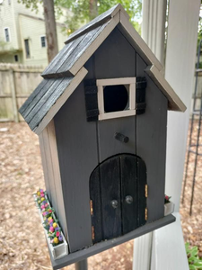 Nichoir en bois massif JX pour l'extérieur, résistant au vent et à la pluie, de haute qualité, à peindre soi-même, beau et pratique - Product Image 2