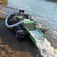 Drague à siphon portable pour l'extraction d'or alluvionnaire, bateau de lavage d'or à haut taux de récupération pour l'exploitation minière aurifère en rivière étroite
