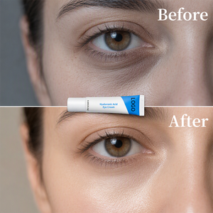 Crème Contour des Yeux Hydratante et Réparatrice Anti-Poches à l'Acide Hyaluronique 14,2g Conforme GMP pour Cernes Sous les Yeux (Marque Blanche) - Product Image 4