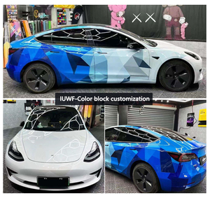 Tùy chỉnh thiết kế màu xám đen Gradient Xe đồ họa bọc vinyl với không khí kênh PVC Glossy Matte in xe vinyl bọc - Product Image 3