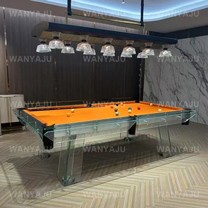 Prix spécial lit en ardoise de haute qualité table de <span class=keywords><strong>billard</strong></span> en verre transparent pied de chêne table de <span class=keywords><strong>billard</strong></span> en verre table de football/football en verre - Product Image 2