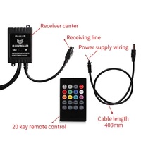 Bande LED Néon Flexible RVB Dream Color, Lumière d'Ambiance pour Soubassement de Voiture, Contrôle à Distance et par Application, Accessoire d'Éclairage Intérieur Auto