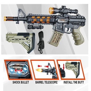 ปืนของเล่นเด็ก M416 รุ่นใหม่ ขนาด 51 ซม. ทำจากพลาสติก สี<span class=keywords><strong>เขียว</strong></span>ทหาร พร้อมเสียง แสง และระบบสั่นสะเทือน ใช้แบตเตอรี่ - Product Image 4