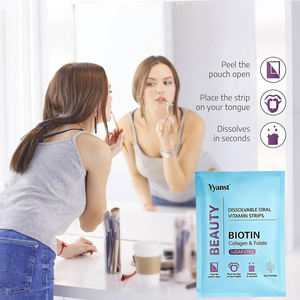 Colágeno OEM/ODM para Apoyar la Elasticidad de la Piel, Hidratación, Sin Azúcar, Biotina, Tiras Orales de Belleza, Personalizadas, Veganas, para Adultos - Product Image 2