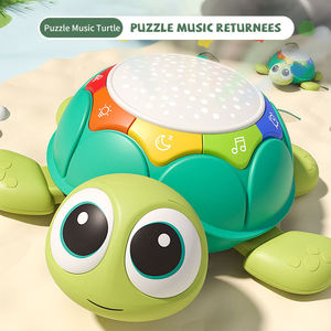 Jouet tortue électrique pour bébé, apprendre à ramper, tête qui bouge, projection d'images d'animaux, éclairage musical, télécommande - Product Image 2