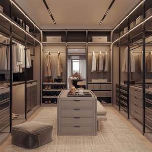 Armario Vestidor de Lujo con Soluciones de Almacenamiento Personalizadas, Elegantes Armarios, Suministro de Fábrica - Product Image 4