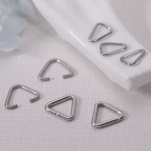 Toptan Metal Bölünmüş Halkalar Üçgen Açık Atlama Halkaları Anahtarlıklar Paslanmaz Çelik Anahtarlık Kolyeler Bilezikler Takı Malzemeleri - Product Image 3