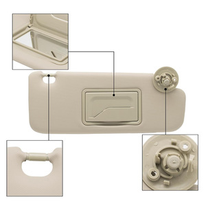 Pare-soleil Chevrolet beige côté droit, montage sur toit, installation par vis, matériau PVC - Product Image 4