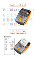 Printer termal portabel 2 inci, Printer ponsel nirkabel, Printer termal 2 inci, antarmuka Usb Android, penerimaan Mini Bt 58mm