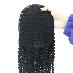2025 <strong>New</strong> Product Unprocessed Raw <strong>Brazilian</strong> Hair Ponytail Kinky Curly 3A3B Hair Extensions for Women - Product Image 6