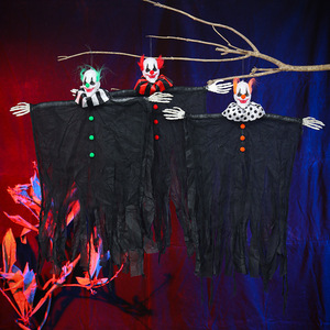 Decoraciones <span class=keywords><strong>de</strong></span> Halloween <span class=keywords><strong>de</strong></span> 80x55cm, Fantasma <span class=keywords><strong>de</strong></span> Payaso Colgante <span class=keywords><strong>de</strong></span> Gasa para Casa Embrujada, Accesorios <span class=keywords><strong>de</strong></span> Terror para Fiesta <span class=keywords><strong>de</strong></span> Halloween y Decoración <span class=keywords><strong>de</strong></span> Jardín - Product Image 2
