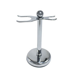 Support de rasage professionnel pour hommes en noir avec rasoir et porte-brosse Support de rasage durable en acier inoxydable - Product Image 4