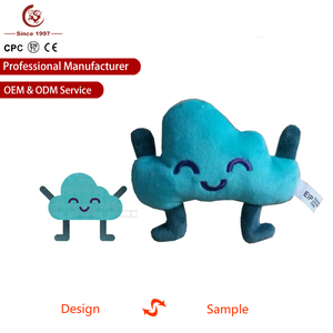 Tùy chỉnh có thể giặt sang trọng phim hoạt hình cá heo hình dạng sàn Gối nhồi bông linh vật búp bê động vật mô hình thiết kế - Product Image 3