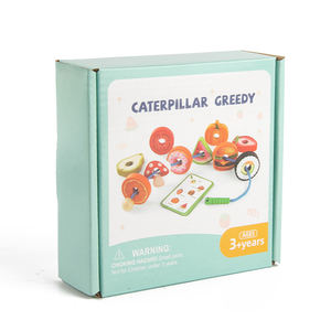 Juguetes Educativos de Oruga Gulosa para Niños: Juego de Enhebrar Cuentas y Bloques de Construcción, Oruga <span class=keywords><strong>Come</strong></span> Frutas, Frutas y Cuerdas para Enhebrar - Product Image 5