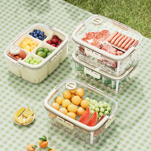 Contenitore in Plastica XinHang di Grande Capacità per Frigorifero, Organizzatore per Cucina, Cesto per Frutta e Verdura, Cesto per Picnic - Product Image 4