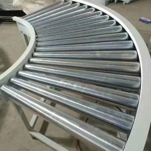 Inşaat ve bant konveyör endüstrileri için 90 & <span class=keywords><strong>180</strong></span> derece torna Motor eğrisi paslanmaz dönüm makaralı konveyör mobilya için - Product Image 2