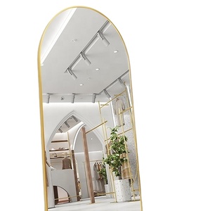 Miroir <span class=keywords><strong>arche</strong></span> de 65*22 POUCES, grand miroir sur pied personnalisé noir, support de sol - Product Image 1