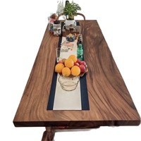 Table à thé en bois massif de noyer, style chinois moderne, pour salon, station de préparation du thé, bureau de direction, table de réunion