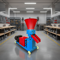 Nouvelle machine de traitement des aliments de type 160 à moteur diesel refroidi par eau, granulateur d'aliments triphasé, capacité de 150 kg/h, acier au carbone