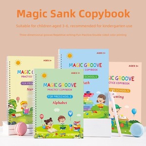 <span class=keywords><strong>Livre</strong></span> d'Exercices Magique Chinois Réutilisable Personnalisé avec Stylo à Encre Invisible <span class=keywords><strong>Livre</strong></span> d'Exercices Réutilisable avec Rainures d'Écriture pour Enfants - Product Image 2