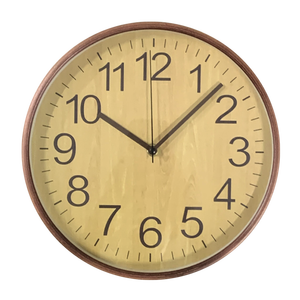 Reloj de Pared de Madera UniQ Silent Sweep con Números Romanos de 10 Pulgadas, Diseño Japandi, Elegante Reloj Decorativo para Sala de Estar - Product Image 3